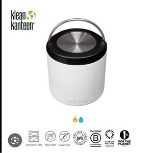 Klean Kanteen White Insulated Food Canister-8 oz